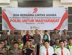 Polres Nias Gelar Doa Bersama Lintas Agama Sambut Hari Bhayangkara ke-79