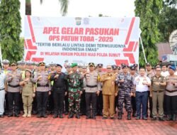 Polres Nias Laksanakan Apel Gelar Pasukan OPS Patuh Toba Tahun 2025